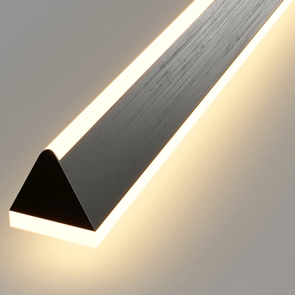 Lampadari a sospensione lineari Lampadario a LED, Lampada a sospensione moderna a striscia lunga Lampada da tavolo da pranzo in alluminio, Lampade a soffitto minimaliste per cucina da ufficio Isola