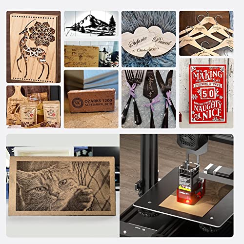 Image of 3 idea Imagine Create Print CREALITY 3D Printer Laser Engraver Cutter Module 10W for Ender 3 Series,Upgraded Laser Cutter for Ender 3 / Ender 3 V2 / Ender 3 S1 /CR 10