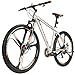 EUROBIKE Mens Mountain Bike, YH-X9 Mountain Bike 29 inch, Aluminum Bikes for Men 29er(3-Spoke Silvery)