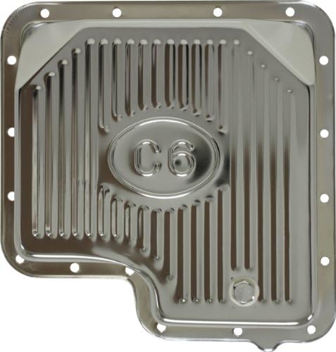 Chrome Steel Transmission Pan – Stock Capacity – Fits Ford C6 Automatic Transmissions