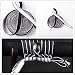 Synthetic Silk Leather Ito Wrapping Cord Sageo for Japanese Samurai Swords Handle Saya (Black-White Synthetic Silk Sageo No.2)