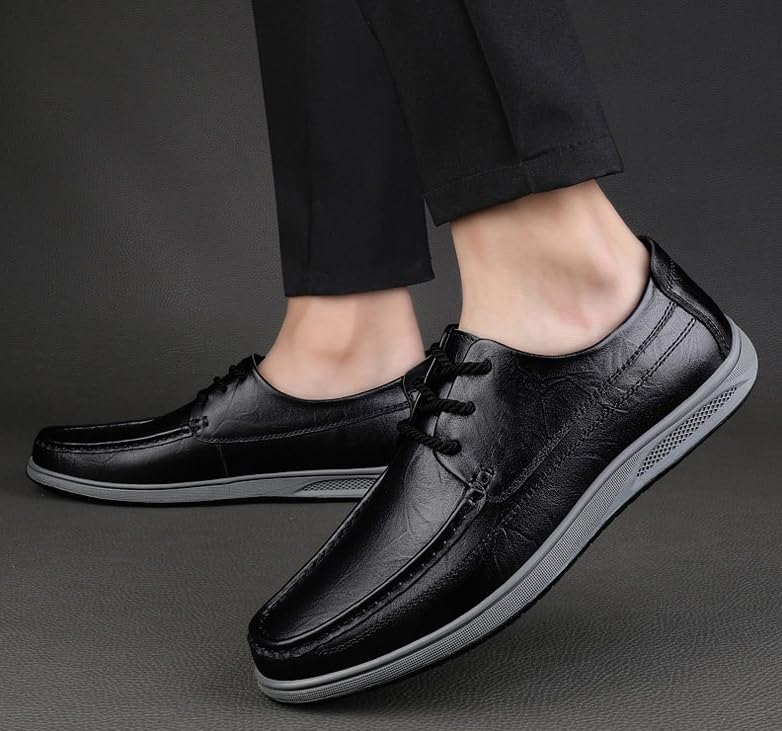 Men's Classic Leather Loafers Business Classic Lace-up Formal Dress Shoes for Men2
