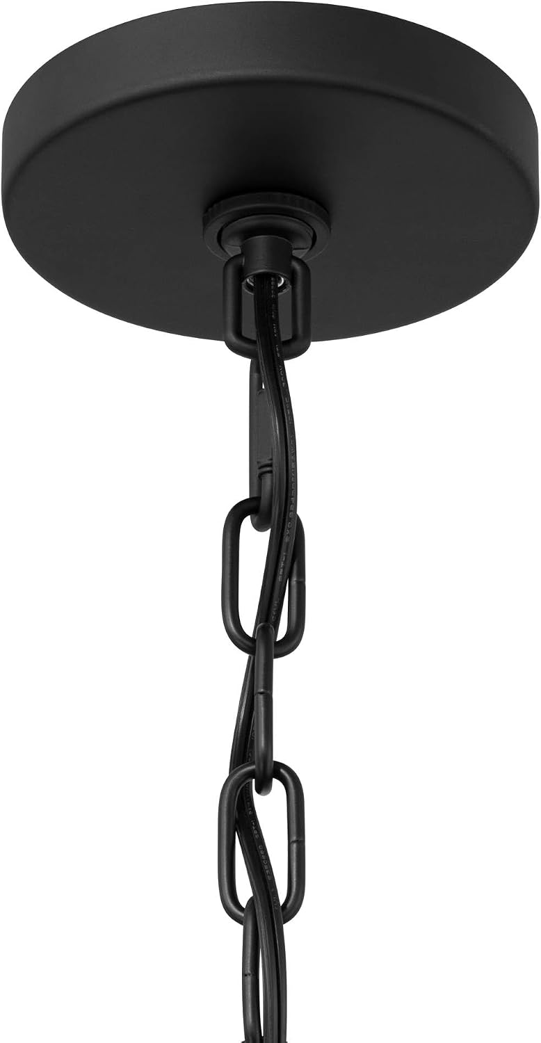 Possini Euro Design Possini Euro Catherine 8 1/2" W Black Fluted Glass Mini Pendant Light
