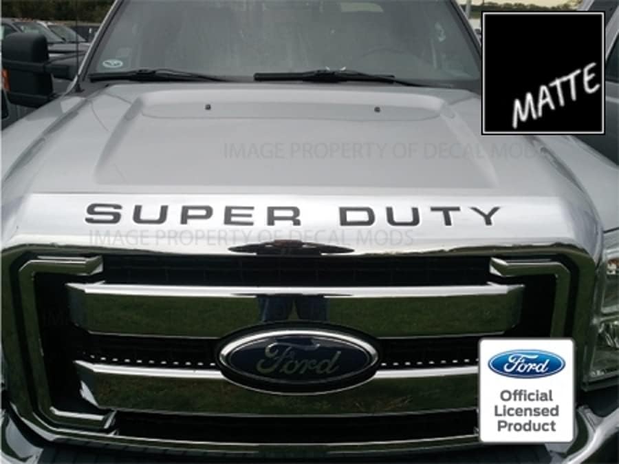 Miniatura 24 de Decal Mods 2008-2016 Letras para Capó/Rejilla Insertos Calcomanías Adhesivas para Ford Super Duty F250 F350 F450 (2008-2016) (Calcomanía Delgada)