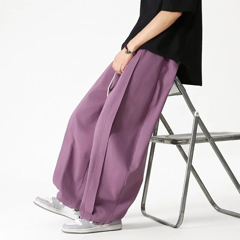 Men Wide Leg Casual Pants Japanese Styles Pants Male Streetwear Hip Hop Loose Lantern Trousers2