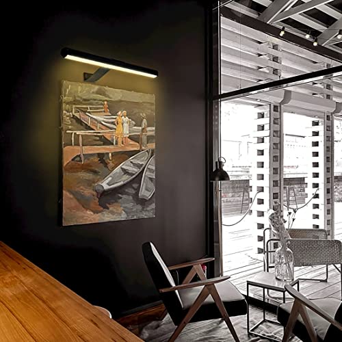 Wireless Picture Lights 16Inch With Remote Rechargeable Battery Led Painting Light For Art Display Wall Picture Lamp Metal Body With 3 Lighting Modes,300Lm With Dimmer Timer For Picture Dartboard #TOP5