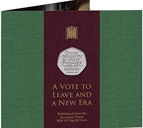 Royal Mint Uncirculated Authentic BREXIT 50p 31st January 2020 Coin Sealed