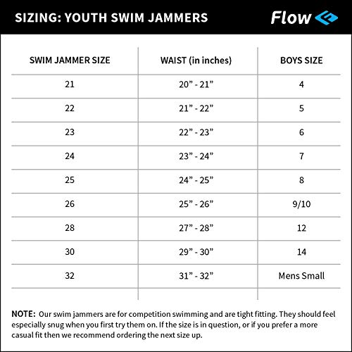 Flow Funky Swim Jammers - Jammer Swimming Shorts In Boys Size 24 To 30 With Eight Radical Swimsuit Designs To Choose From (Tropic 30) #TOP5