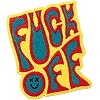 F*ck Off Patch Embroidered Biker Applique Iron On Sew On Emblem