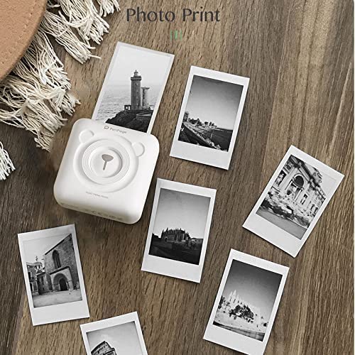 Image of Riitek Peripage Multipurpose Thermal Paper Roll for A6, A6 HD,A8, A9s MAX, A40 and Other 2inch Thermal Printers to Print Label Tag, Sticker, Note, Memo, Receipt (10yr Notes Thermal Paper - White)