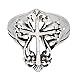 Sterling Silver Victorian Style Open Cross Ring Size 8(Sizes 4,5,6,7,8,9,10)