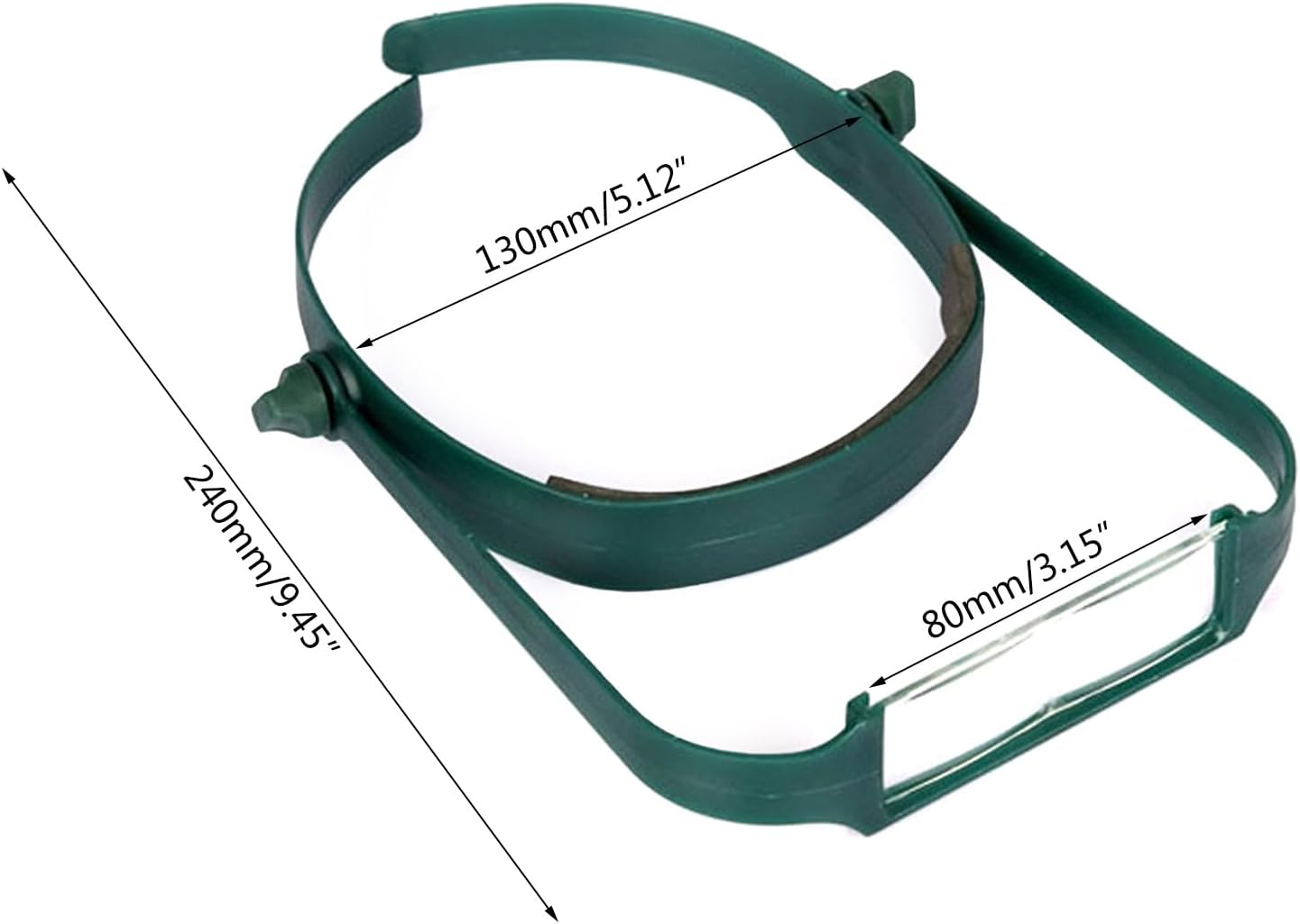 Headband Magnifier Hands Frees Head-Mounted Lightweight Portable Glass for Work Jewelry Repair Tools Hands Frees Mounted Glass Versatile Lightweight for Detailed Work