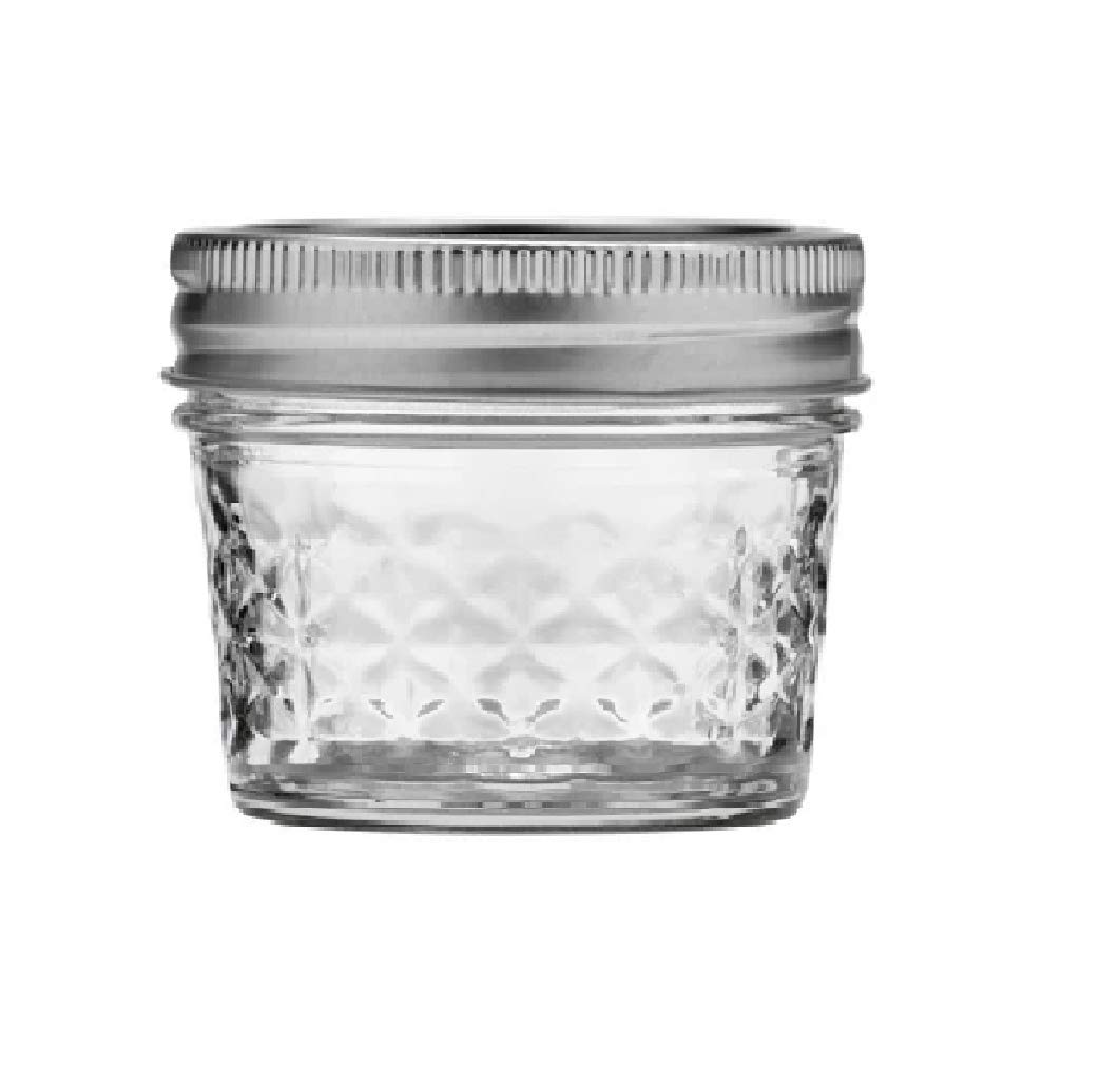 メイソンジャー 4oz Ball Mason jar クリスタルジェリー Amazon.com: Mason Ball Jelly Jars-4 oz. each - Quilted