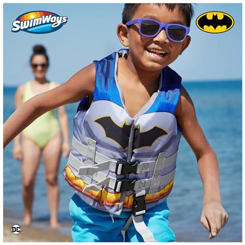 Image of SwimWays DC Batman Life Jacket for Kids 33-55 lbs