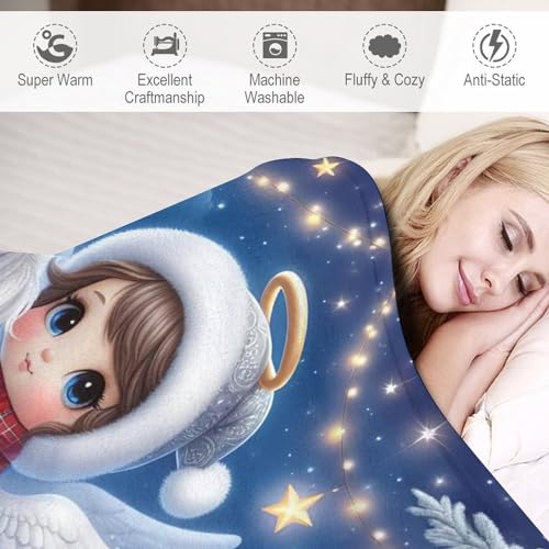 Couverture polaire en flannel douce lit 180x200cm Petit Ange Mignon - 4