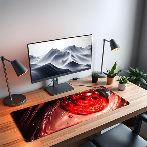 Image of XL Extended Gaming Mouse Pad | XXL Large Desk Mat 60x30cm for Laptop & PC | Non-Slip Rubber Base, Waterproof, Durable & Smooth Surface | Office, Gaming & Study, asthetic