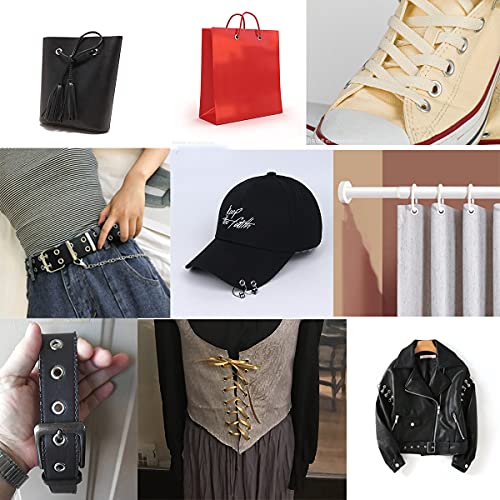 401Pcs 1/4 Inch Grommet Eyelet Plier Set, Grommet Tool Kit With 400 Metal Eyelets In Gold And Silver, Eyelet Grommets, Eyelet Hole Punch Pliers Kit For Leather/Clothes/Shoes/Belts/Fabric #TOP1