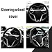 Leather Steering Wheel Cover Luxurious, Breathable, and Anti-Slip Design - Universal Fit for 15.5-16 Inch Steering Wheels - Soft, Comfortable Grip for Enhanced Driving Comfort and Safety