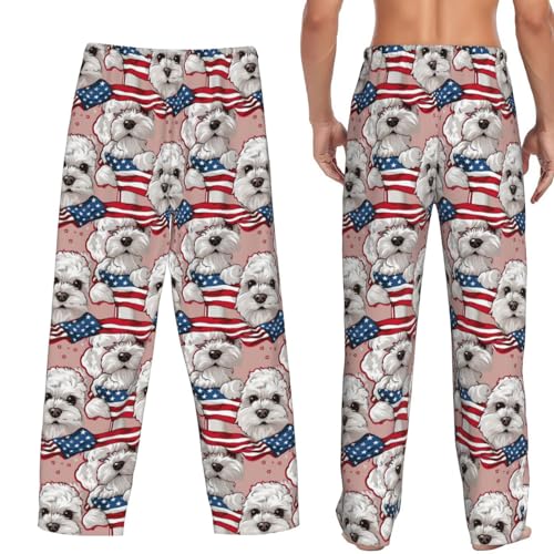 Men'S Pajama Pants Sweatpants Funny Joggers Pockets Pant Sports Trousers With Drawstring3