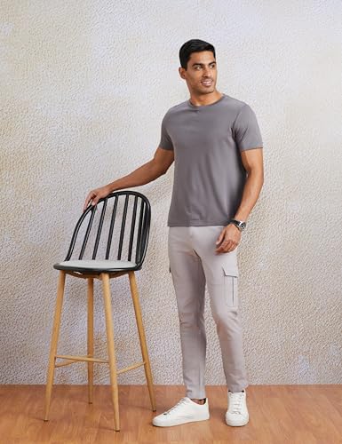 Image of Amazon Brand - Symbol Men's Stretchable Slim Fit Cargo Pants | Chinos | Casual Trousers