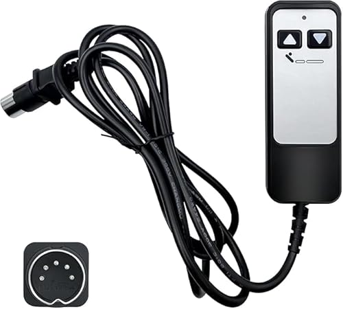 TJCYGO OEM 5 Pin Adjustable Bed Richmat HJH5 Wired Remote Control for Matt. Firm 50 Series&Leggett and Platt Bas-X HC Series Adjustable Bases Adjustable Bed Parts Three Years Free Replacement