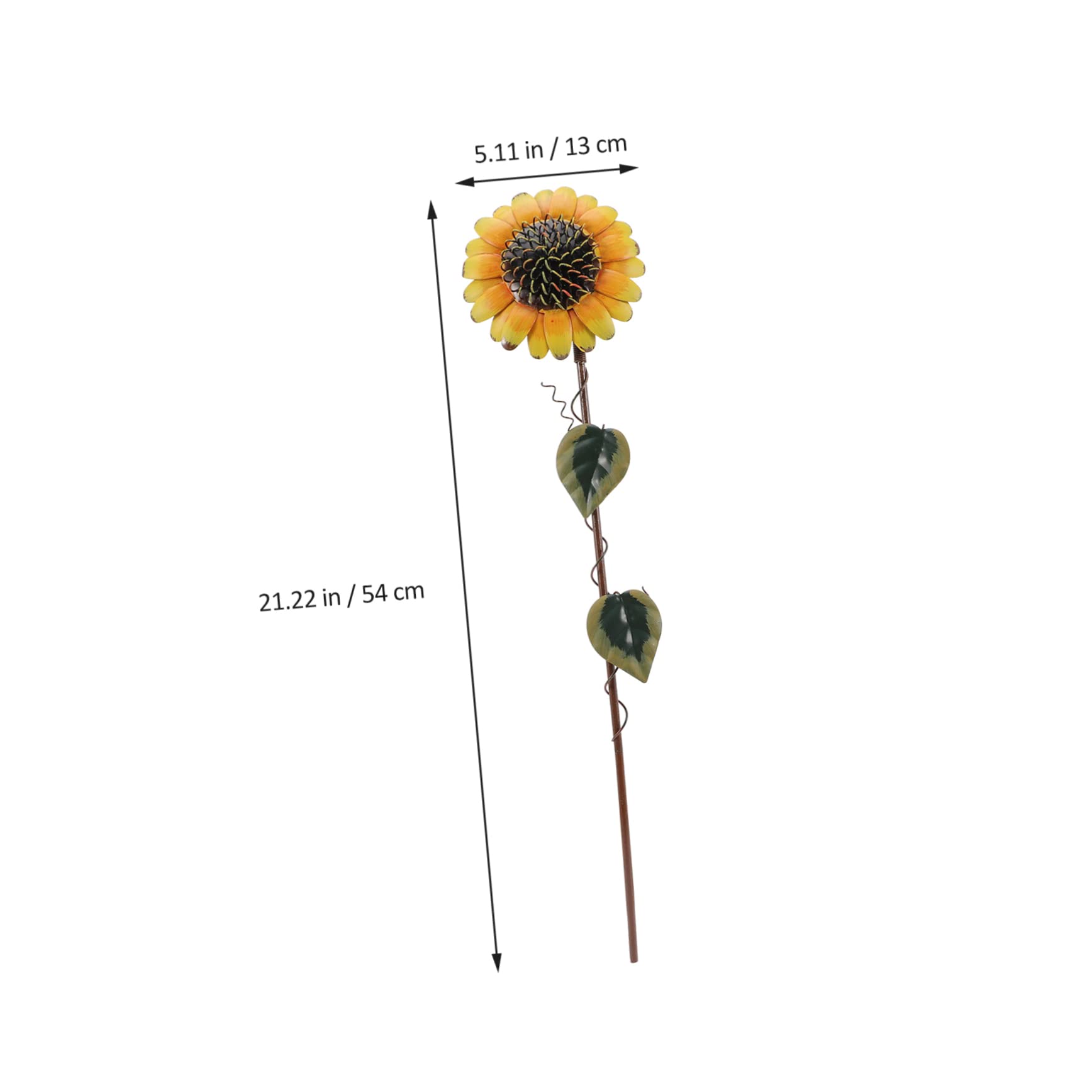 Sonnenblumen Gartendekor 2 Stück aus Rostfreiem Eisen Blumenstecker für Garten und Terrasse für Außenbereich und Landschaftsbeet