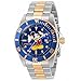 Invicta Herren-Armbanduhr, 42 mm, Disney, Micky Maus, Edelstahl, zweifarbig, Blau (Modell: 32383)