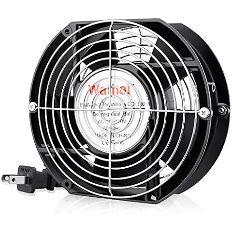 Wathai AC 110V 120V Axial Fan Big Airflow High Speed Dual Ball 172mm x 150mm x 51mm for DIY Cooling Ventilation Exhaust Projects For Server Cover