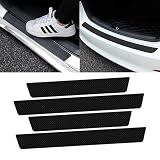 LXFDAFA 4 Pezzi Battitacco Auto per Suzuki Swift Jimny Vitara Swift Grand Vitara 2000-2026 Protezione Sottoporta Fibra di Carbonio Adesivi Protettivi Portiera AntiGraffio Accessori Interni