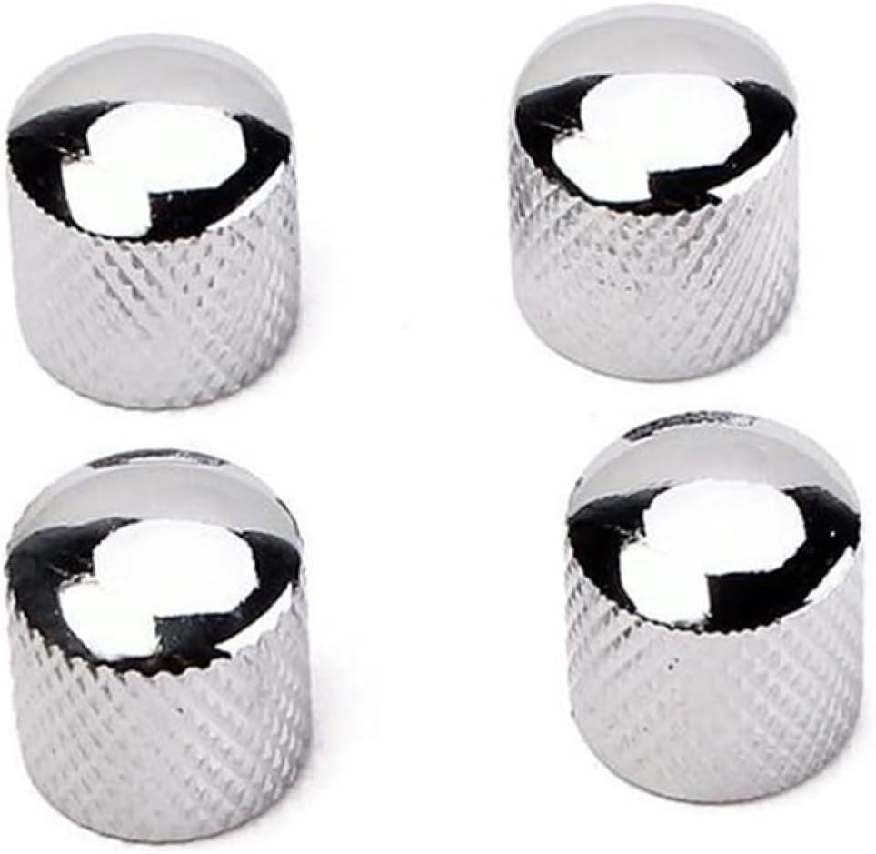 SUPVOX 4pcs Electric Guitar Parts Potentiometer Knob Amplifier for Electric Guitar Volume Controller Guitar Tone Knobs Guitar Amplifier Brass Dome Knobs for Guitar Component Supplies K01