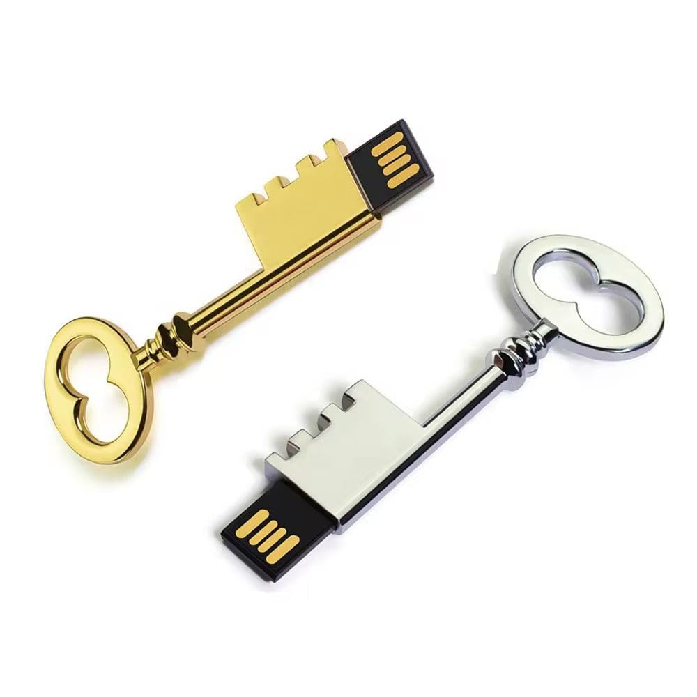 4GB-128GB,Key Shaped USB Flash Drive, Gold and Silver, Metal Design, Novelty Pendrive. Gifting Pen Drives, Upto 12 Mbps, 2.0 (Silver, 4, GB)-image-32