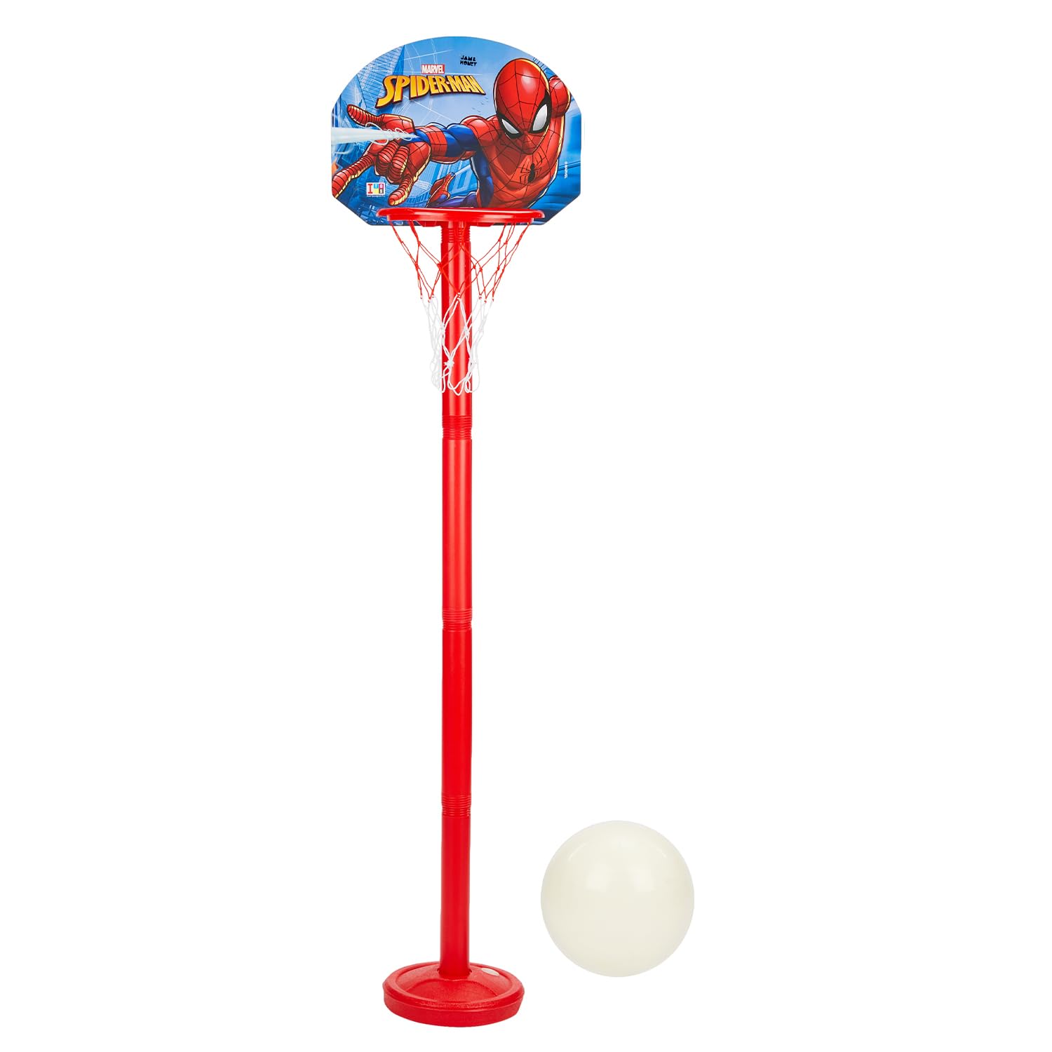 Amazon Brand - Jam & Honey Spiderman Basketball Set for Kids | Adjustable Stand | Indoor Outdoor Game-picture-25