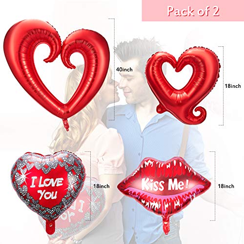 Sumind Eight Piece Valentine's Day Foil Balloon Set #TOP17