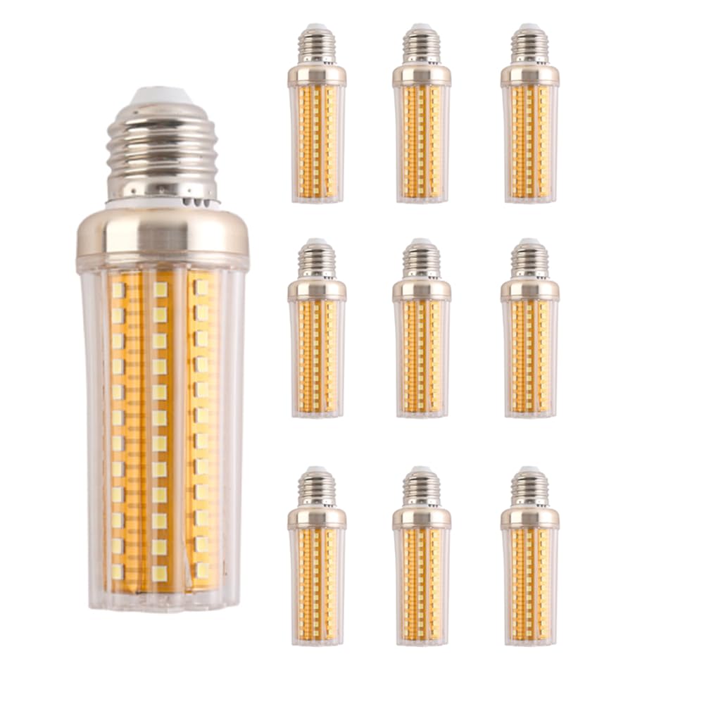 Paquete de 2/10 Bombillas Led de Maíz de Aluminio E27, Bombilla de Rosca E27 de 16 W Equivalente a Bombillas Incandescentes de 100 W, 1600 Lm, No Regulables, sin Parpadeo, Bombillas de Maíz