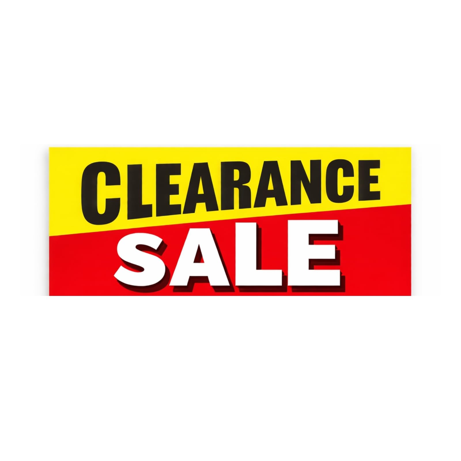 1x Window Final Trading Poster Sign 75x30cm Red High Visibility Easy Hang Display