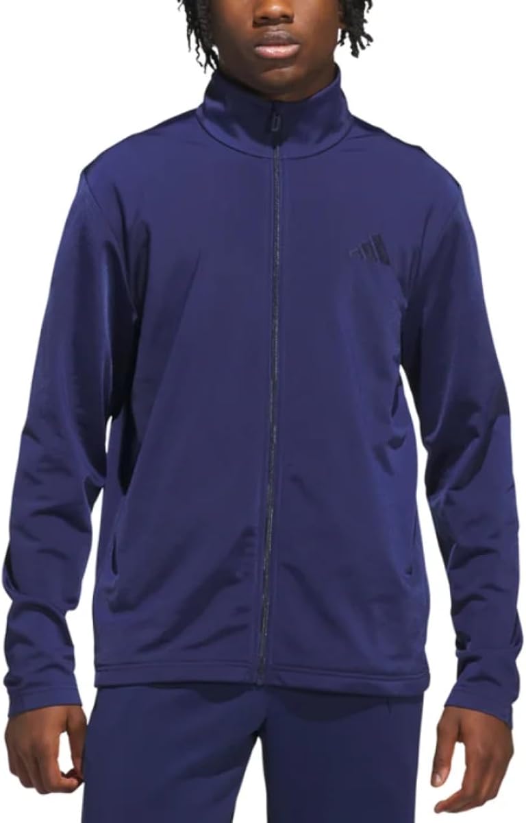 Men’s Full-zip Tricot Track Jacket (US, Alpha, Large, Regular, Regular, Blue)