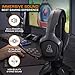 immagine 2THE G-LAB Korp COBALT Cuffie da Gaming PS4 - Microfono Cuffie Stereo, Ultra Leggero, Cuffie per Basso Elettrico - Mic Jack da 3,5 mm per PC PS4 Xbox One Mac Nintendo Switch Tablet Smartphone (Nero)