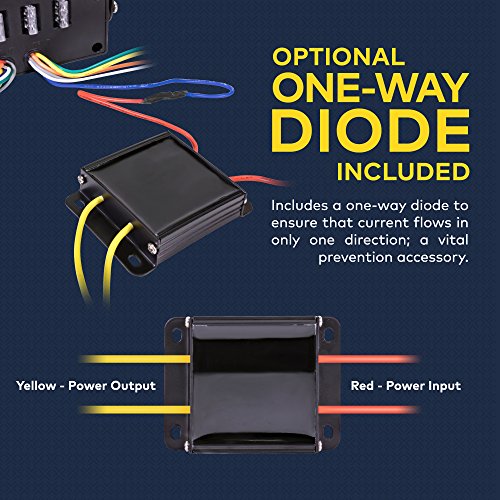 Swbx42 12V Rocker Switch Box [4 X 15A On/Off] [2 X 5A Momentary] [70 Amp Max.] [Backlit Led] 12 Volt Dc Spst Rocker Toggle Switch Panel Box For Auto Automotive Lights Car Marine Boat Truck #TOP3