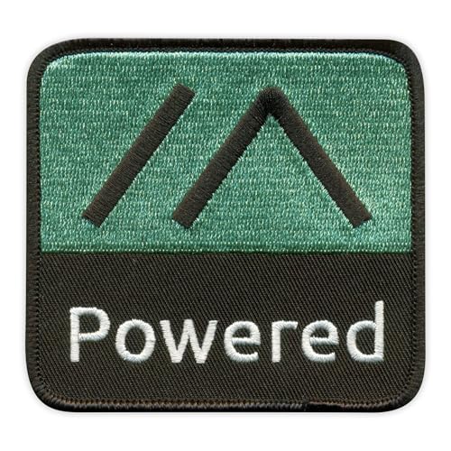 Powered by Meshtastic - Lora Mesh - Coser/coser - Insignia/parche bordado