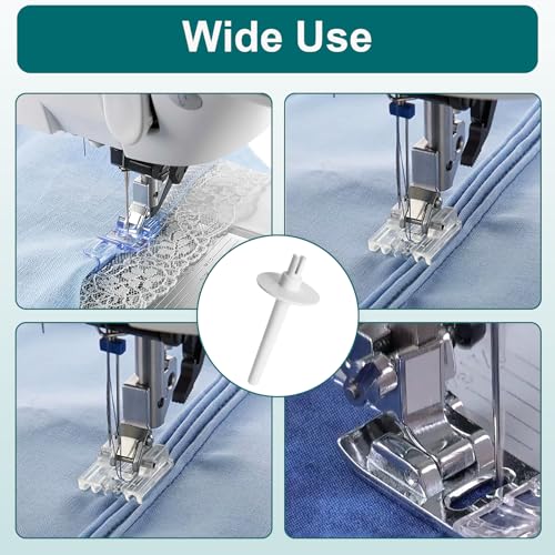 4 Pcs Sewing Machine Spool Pin Thread Holder, Plastic Replacement Bobbin Pin for Twin Needle or Handheld Use, Compatible with Brother Sewing Machine Parts, Ideal Thread Holder for Home Machines - Thumbnail 7