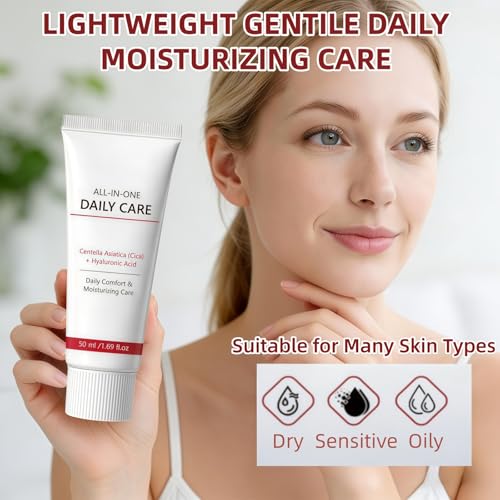 STDKDFW Time Reverse Cream, All-In-One Skin Moisturizer Cream for Face, Plump-Looking Skin, Centella Acid Formula, Lightweight & Gentle,Suitable for day and Night Use. — view 2