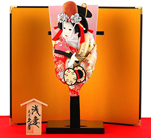 Amazon | 羽子板 久月 豆羽子板 浅妻 8寸 屏風付 h301-kcp-mame