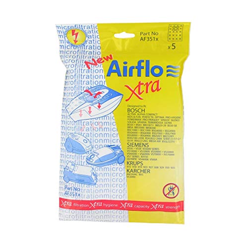 Airflo AF351X Staubsaugerbeutel für Bosch Activa/Alpha/Kids and Fun, 5 Stück Cover
