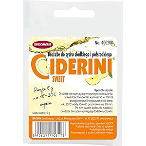 Ciderini – Apfelweinhefe 5g/20L – Sweet – Hefe für süßen Apfelwein