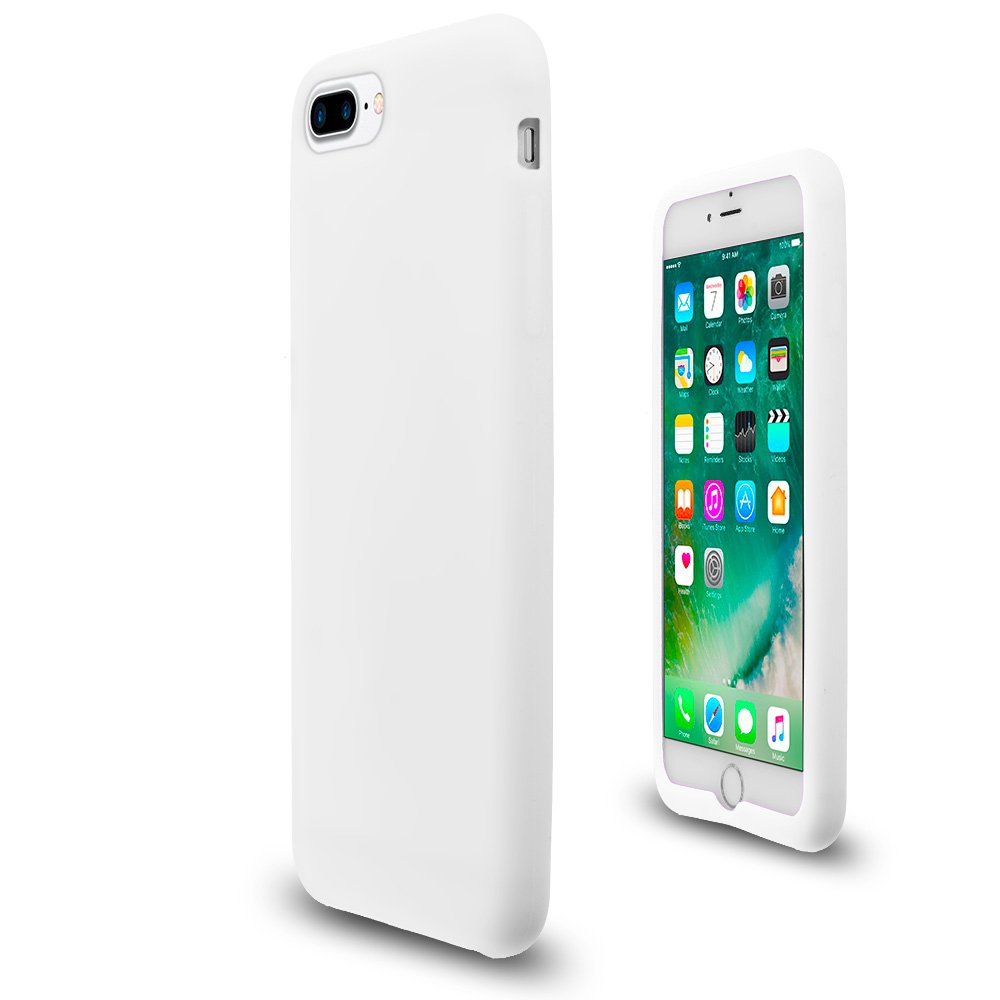 Apple iPhone 8 ホワイト クリアケース Amazon.com: Apple Silicone Case (for iPhone 8 / iPhone 7) - White