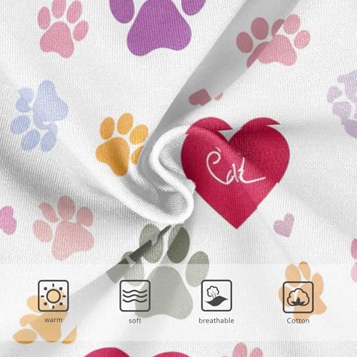 Fun Print Girls Underwear Toddler 2t Cotton Cute Panties Girl Cute Dog Paw Heart White Briefs Undies Kids3