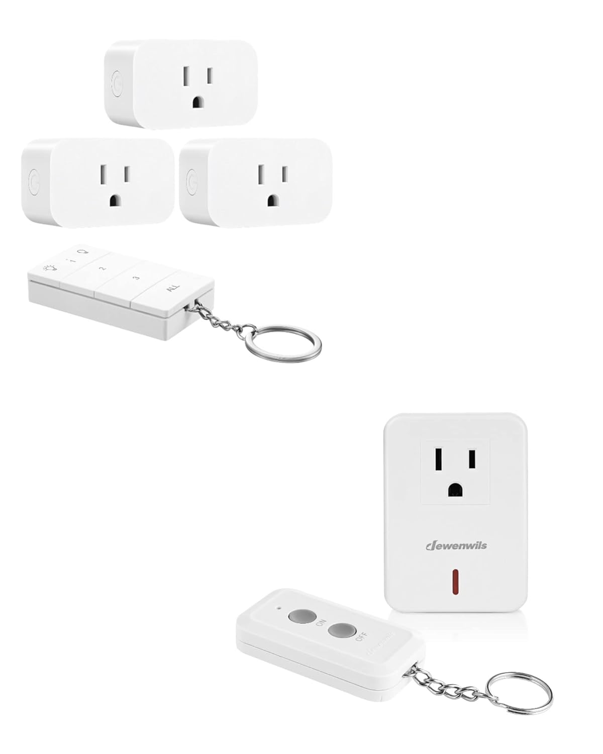 DEWENWILS Indoor Remote Control Outlet, Expandable Remote Light Switch Kit, Wireless On Off