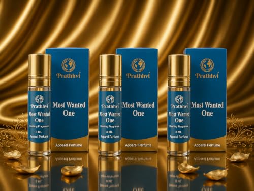 Image of Most Wanted One Attar Roll-On Perfume Oil 8 ml x 3 | Alcohol Free | Long Lasting Rich Fragrance | Men & Women | Pocket Size Travel Friendly Roll On | Daily Wear Fragrance - Pack of 3