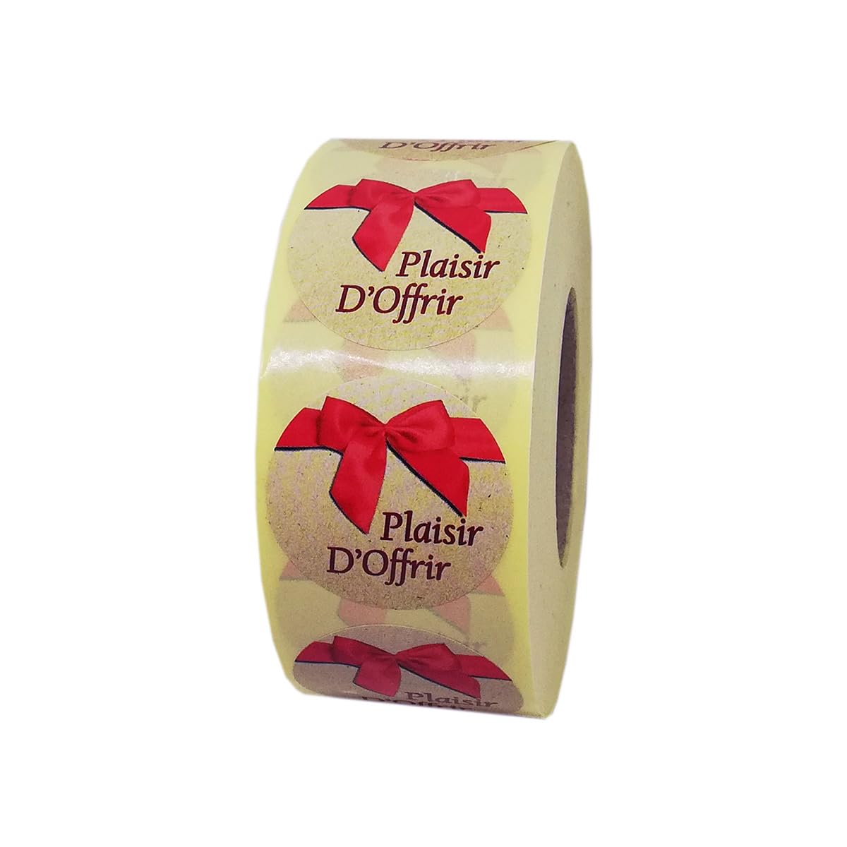 Étiquettes PLAISIR D'OFFRIR - En Forme De Coeur 35 Mm - Lot De 36 Exemplaires