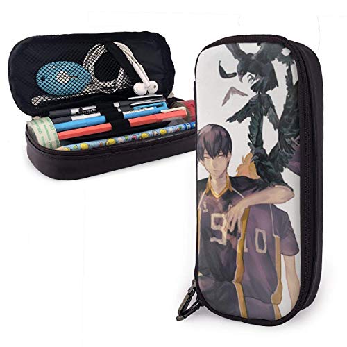 Preisvergleich Produktbild Federmäppchen Großraumspeicher Stift Bleistiftbeutel Schreibtisch Organizer Praktischer Taschenhalter mit Reißverschluss - Anime Haikyuu !!